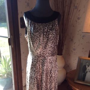 R&M Richards leopard cocktail dress.